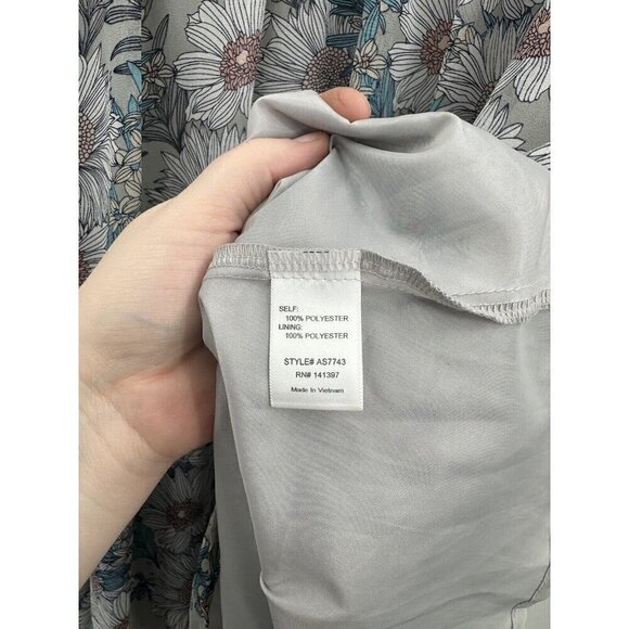 ASTR Nordstrom Floral Midi Skirt Women Medium Lined Spring Summer Beach - Picture 6 of 8